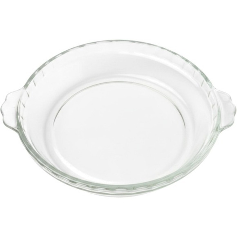 PYREX Original Pie Plate Fluted Scalloped Baking Dish Clear Glass 9" 228